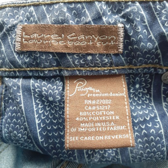 Paige Laurel Canyon Low Rise Bootcut Jeans - Picture 6 of 6